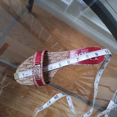 4274W3)*ディオール クリーム ロゴ プレート ヒール 4274W3