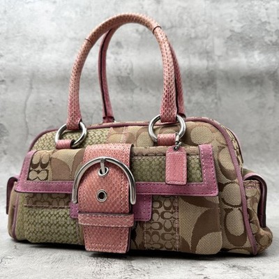 COACH Soho Y2K Handbag Mini Boston Bag Shoulder Bag Shoulder Turn