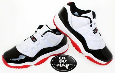 Nike Air Jordan 11 XI Retro Low Concord Bred Black Red GS 2020 UK