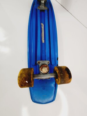 Vintage Blue Nash Skateboard Cruiser 70s Plastic 23 1/2