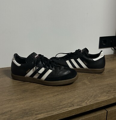 OG 2013 Adidas Samba Black Leather Shoes Men's 44 Size | eBay