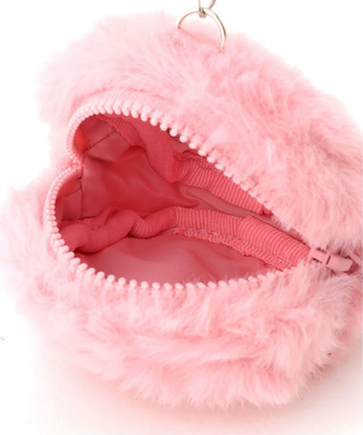 BAPE BABY MILO STORE PINK BABY MILO PLUSH MINI-POUCH HEADPHONE