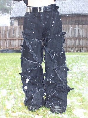 Custom Opium Core Reworked Vintage Distressed Patchwork Punk Y2k