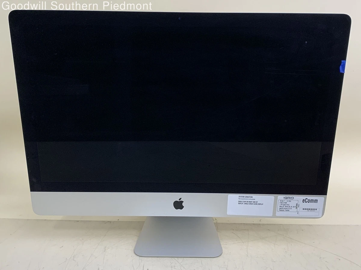 Apple iMac 带Retina 5k 显示屏台式机和多功能一体机电脑| eBay