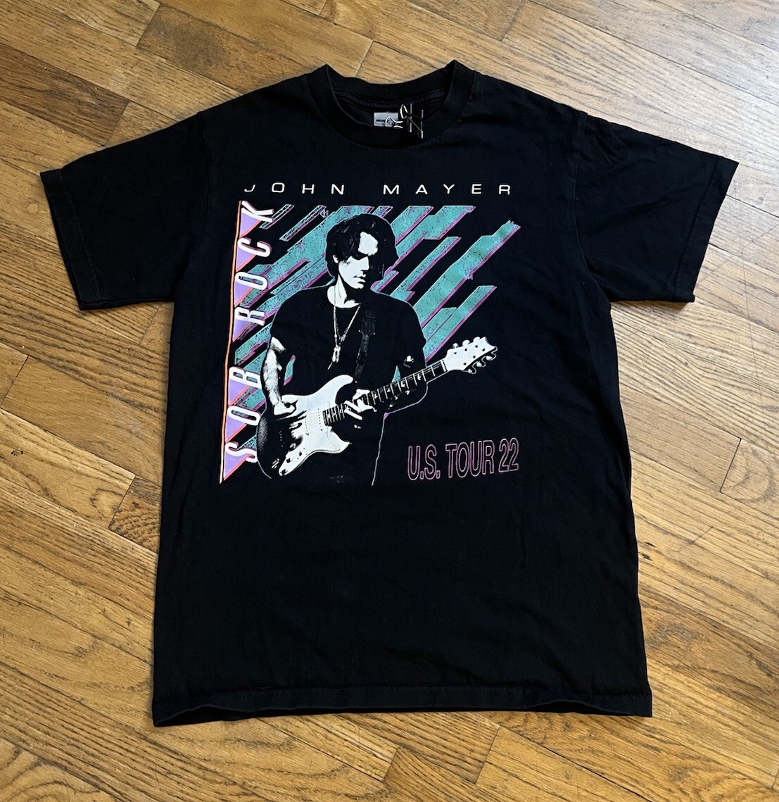 John Mayer Shirt Adult Small Black Sob Rock Tour 2022 Rock Band