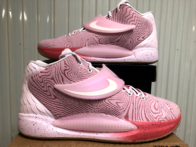 Nike KD 14 Durant AUNT PEARL Pink Gold sz 18 DC9379 600 BREAST