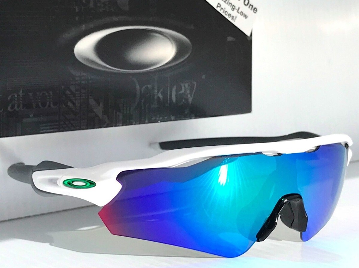 NEW Oakley RADAR EV PATH Shiny White POLARIZED Galaxy Jade Lens