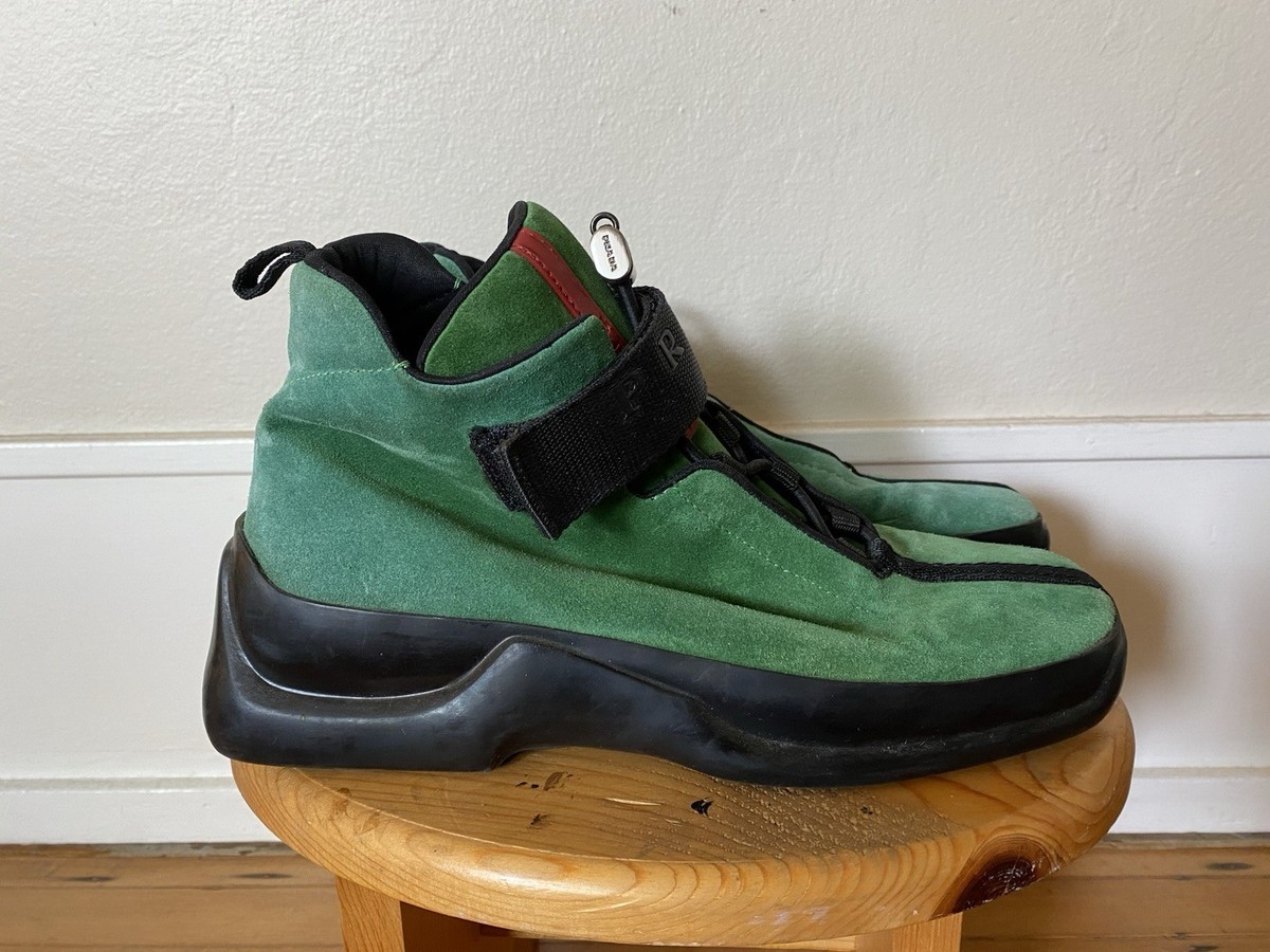 Rare F/W 1999 Prada Green Suede Ankle Boot Sneakers NWOT | eBay