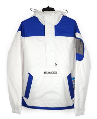 Columbia Men's Challenger 1/2 Zip Pullover Jacket White/Lapis Blue