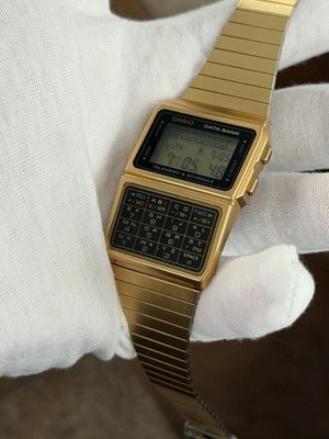 Vintage Casio Databank DBC-610 Digital Watch w/ Band - WORKS for