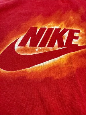 Vintage Y2K Nike 3D logo tee shirt size L-XL Nike Fire 🔥 Go Like
