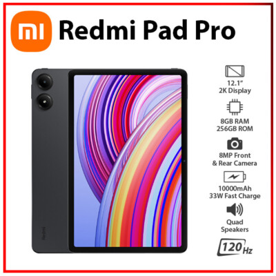 Wi-Fi) Xiaomi Redmi Pad Pro 8GB+256GBGB GREY Octa Core Android PC