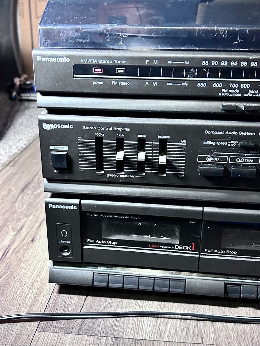 Panasonic SG-HM09 Turntable Record Player/Cassette-FM/AM Stereo w