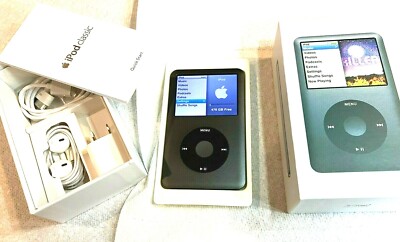 Apple iPod classic 7th Generation Gray Black 512GB MP3 Excellent