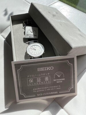 SEIKO METRONOME WATCH monotone Standard Line SMW006A WITH BOX New