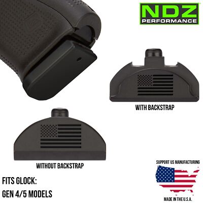 NDZ Glock 17 19 22 23 34 45 Gen 4/5 Brass Cerakote Grip Insert