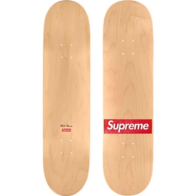 Supreme Routed Box Logo Skateboard Deck Natural IN HAND | eBay
