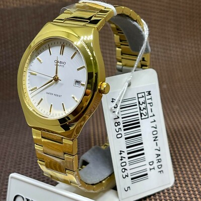 Casio MTP-1170N-7A Standard Analog Gold Tone Stainless Steel Men's