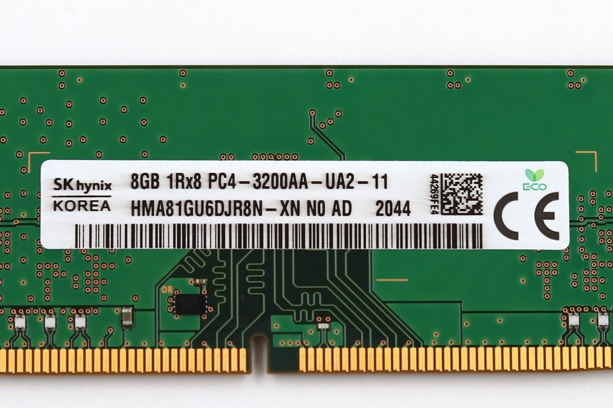SK Hynix 8GB 1Rx8 PC4-3200AA-UA2-11 Unbuffered Desktop Memory P