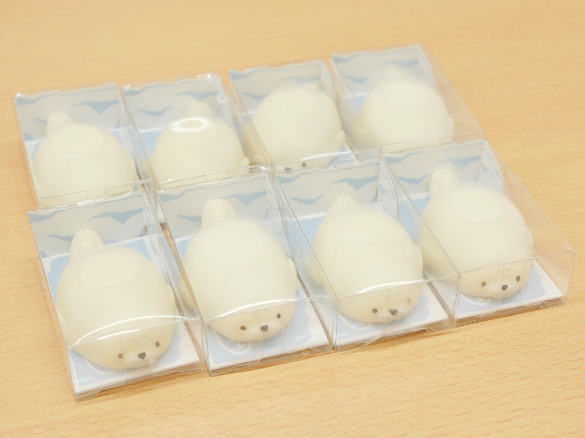 つきたてのお餅みたいなもちプニ触感の「やわらかフィギュア(あざらし