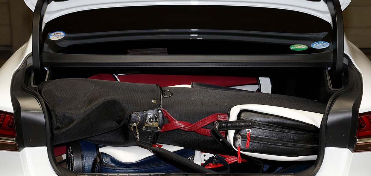 レクサスにキャディバッグが何個積めるか試した - BRUDER