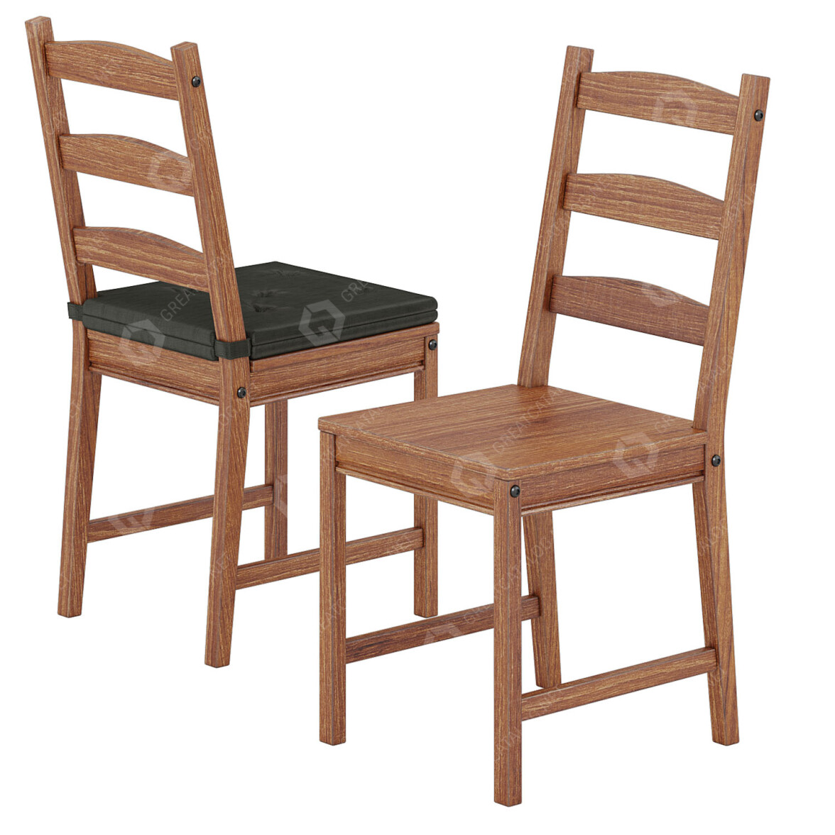Table and Chairs IKEA Jokkmokk Set 3D model - GreatCatalog 44560