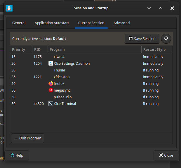 Having problems shutting down xfce's panels / Desktop / Xfce Forums