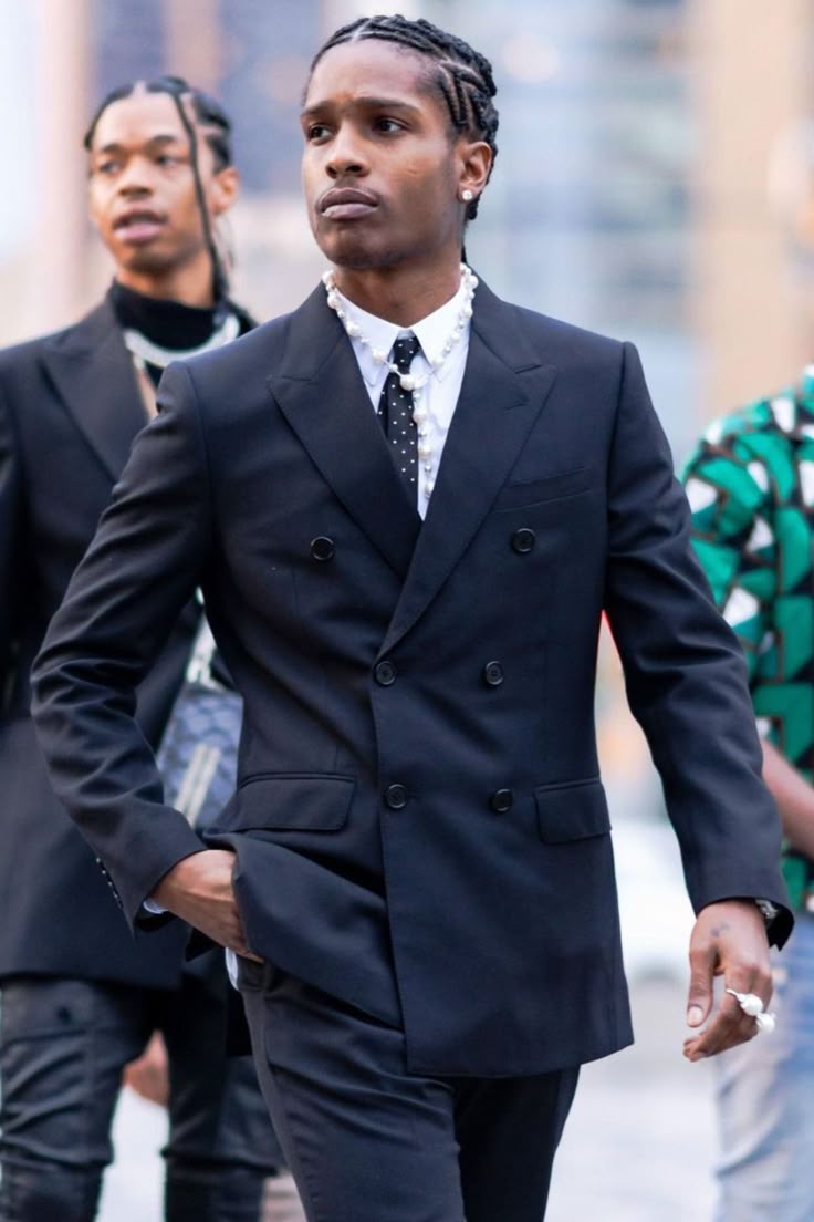 A$AP Rocky Paired a Suit With Pearls