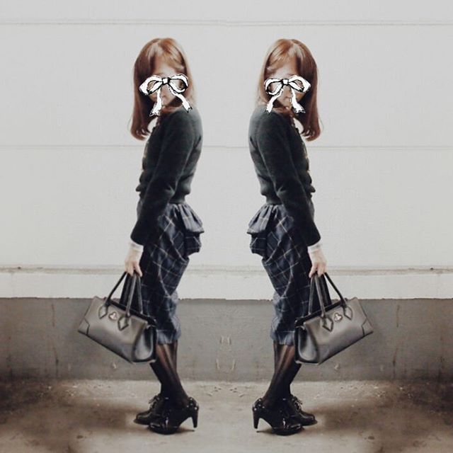 saki_vivi本日のコーデ。 やっぱりバッスルが好き。 #viviennewestwood