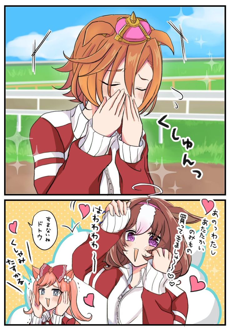 メイショウドトウ「電車移動で寝ちゃうメイショウドトウとオペラオー