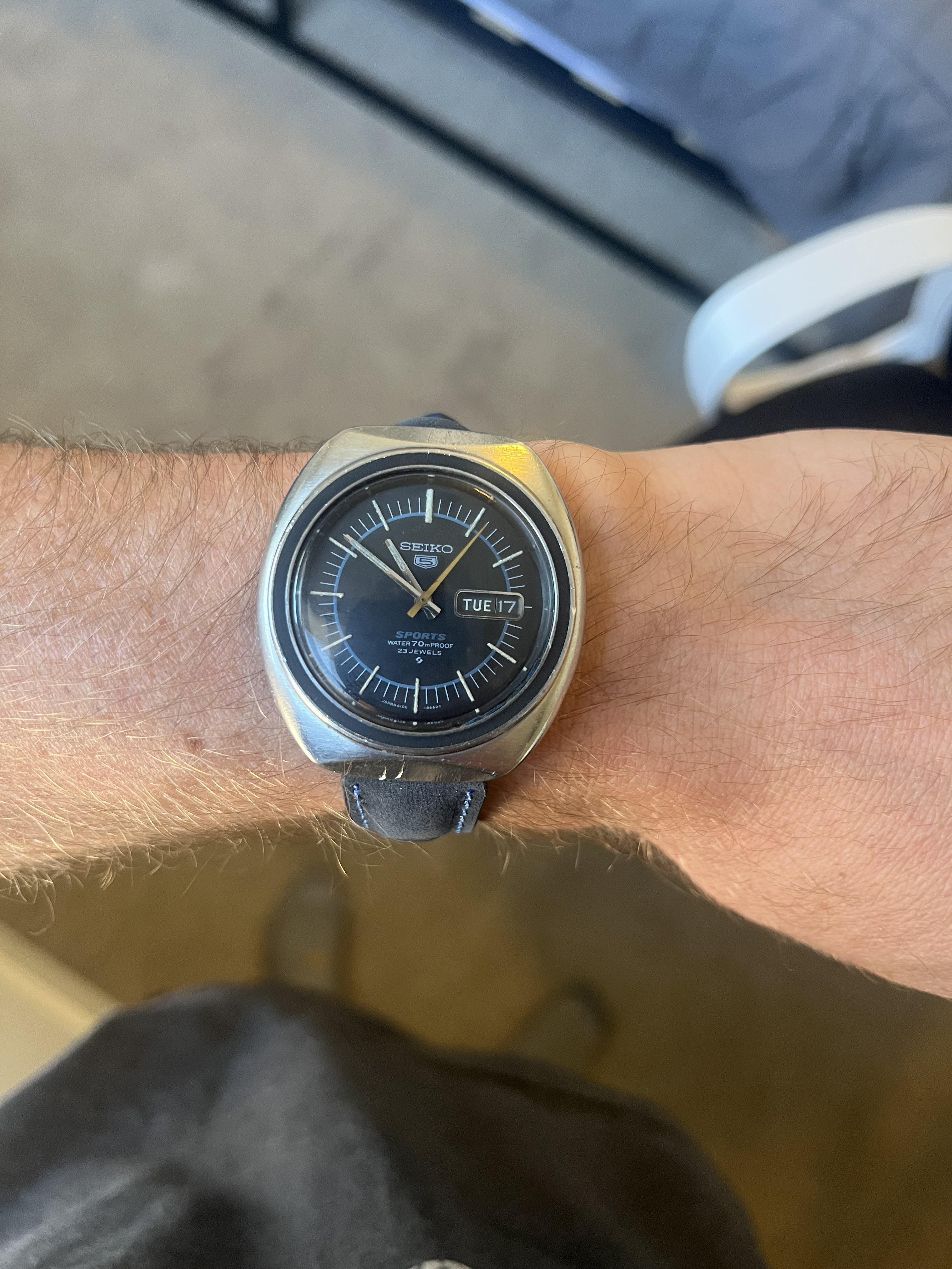 Seiko 5 sport 6106-8560] dipping my toe into vintage. Really