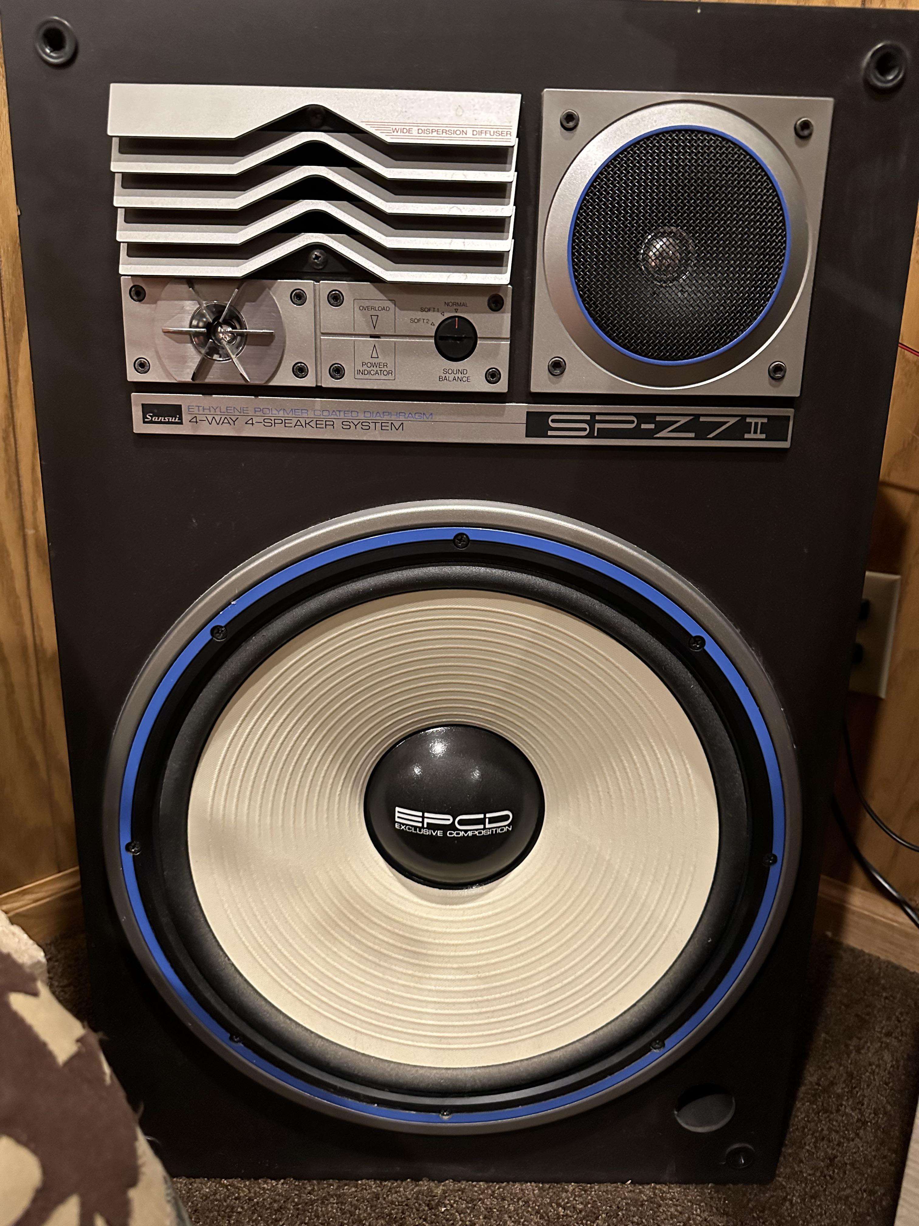 希少！ 名機】SANSUI S-Z7 スピーカー ペア 3ウェイ＋フルレンジ 希少