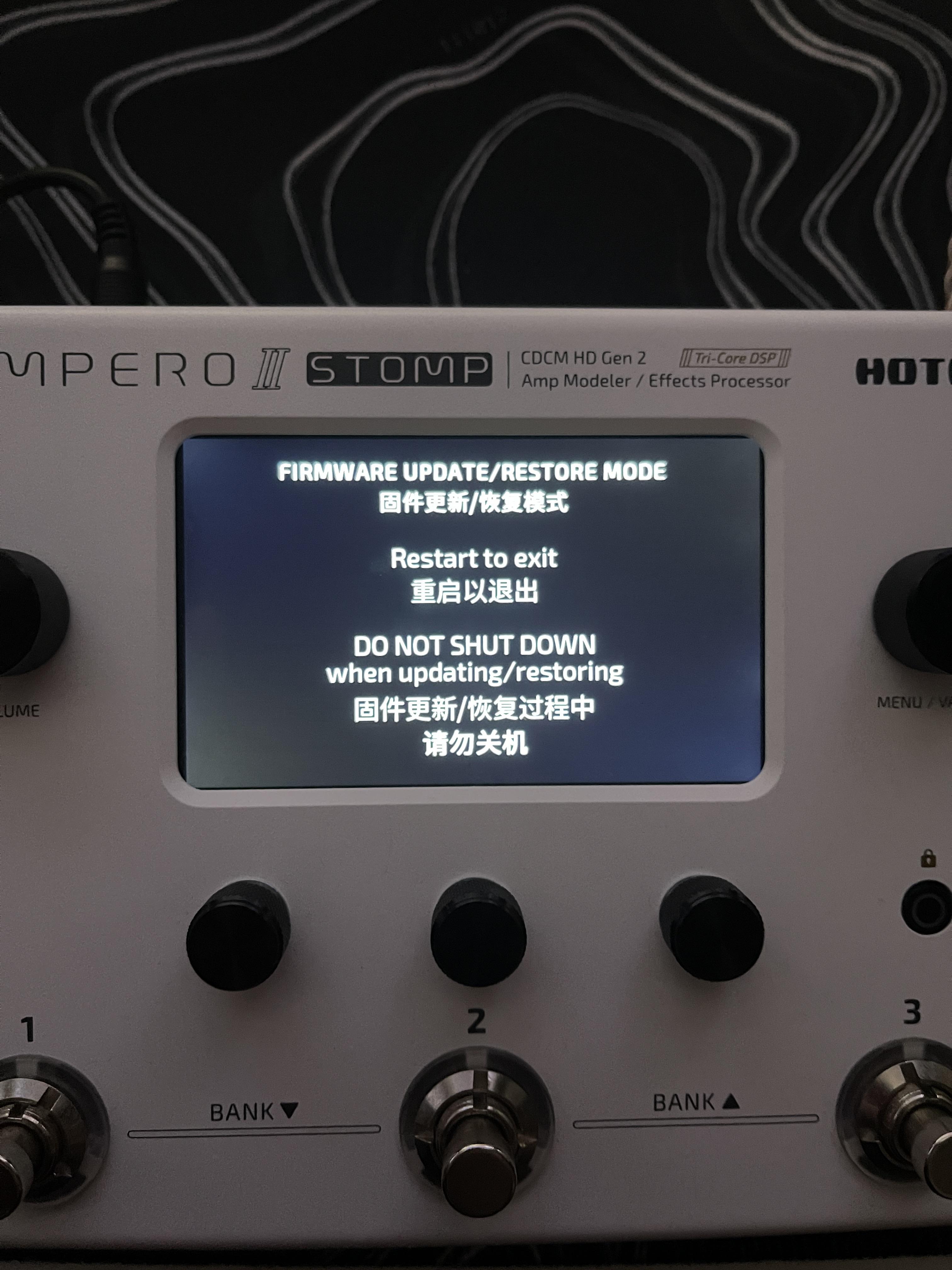 フリーズしたファームウェアアップデート Ampero 2 Stomp : r/HotoneAmpero