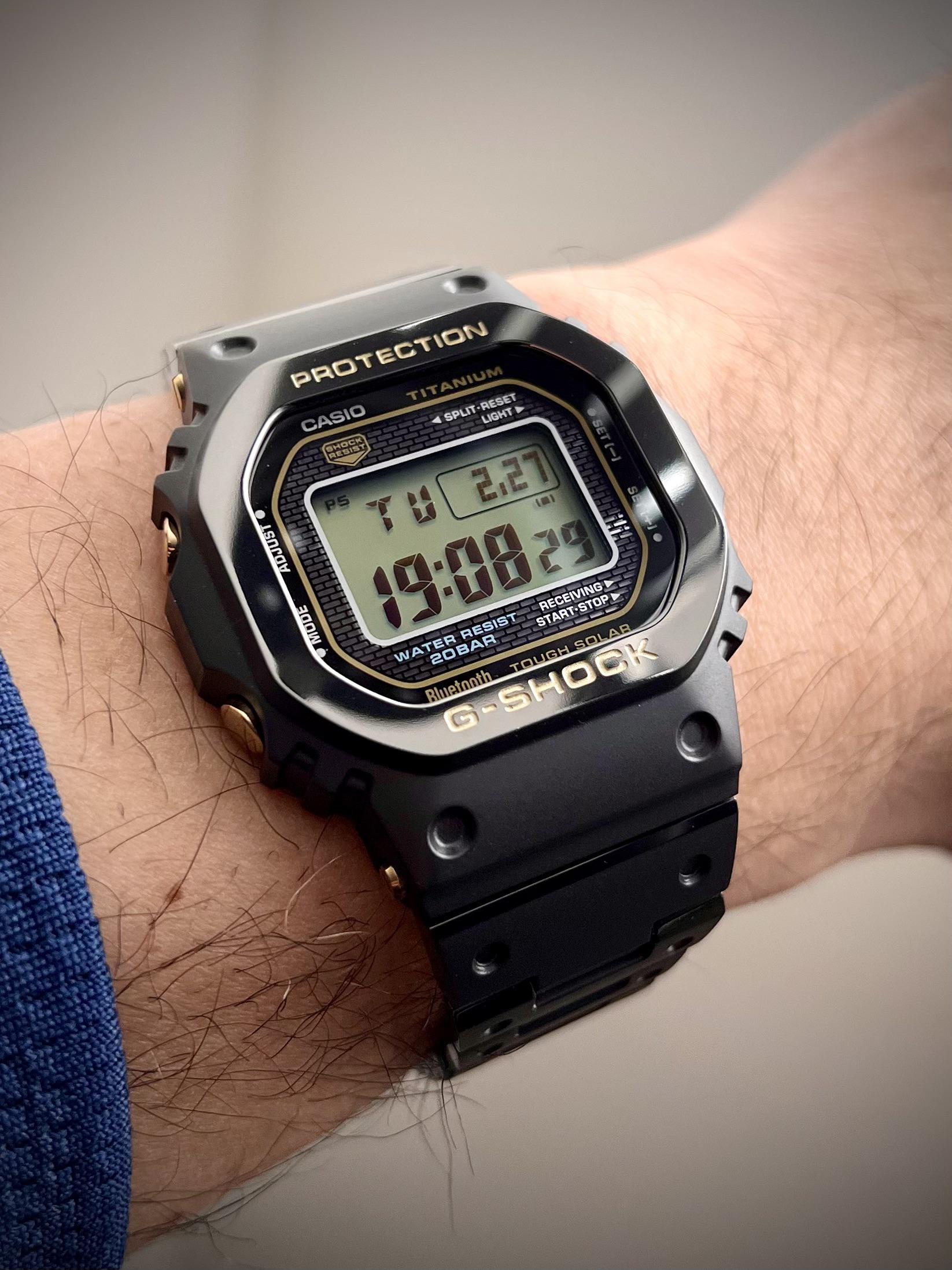 元祖チタン四角、すべてを始めたやつ [GMW-B5000TB] : r/gshock