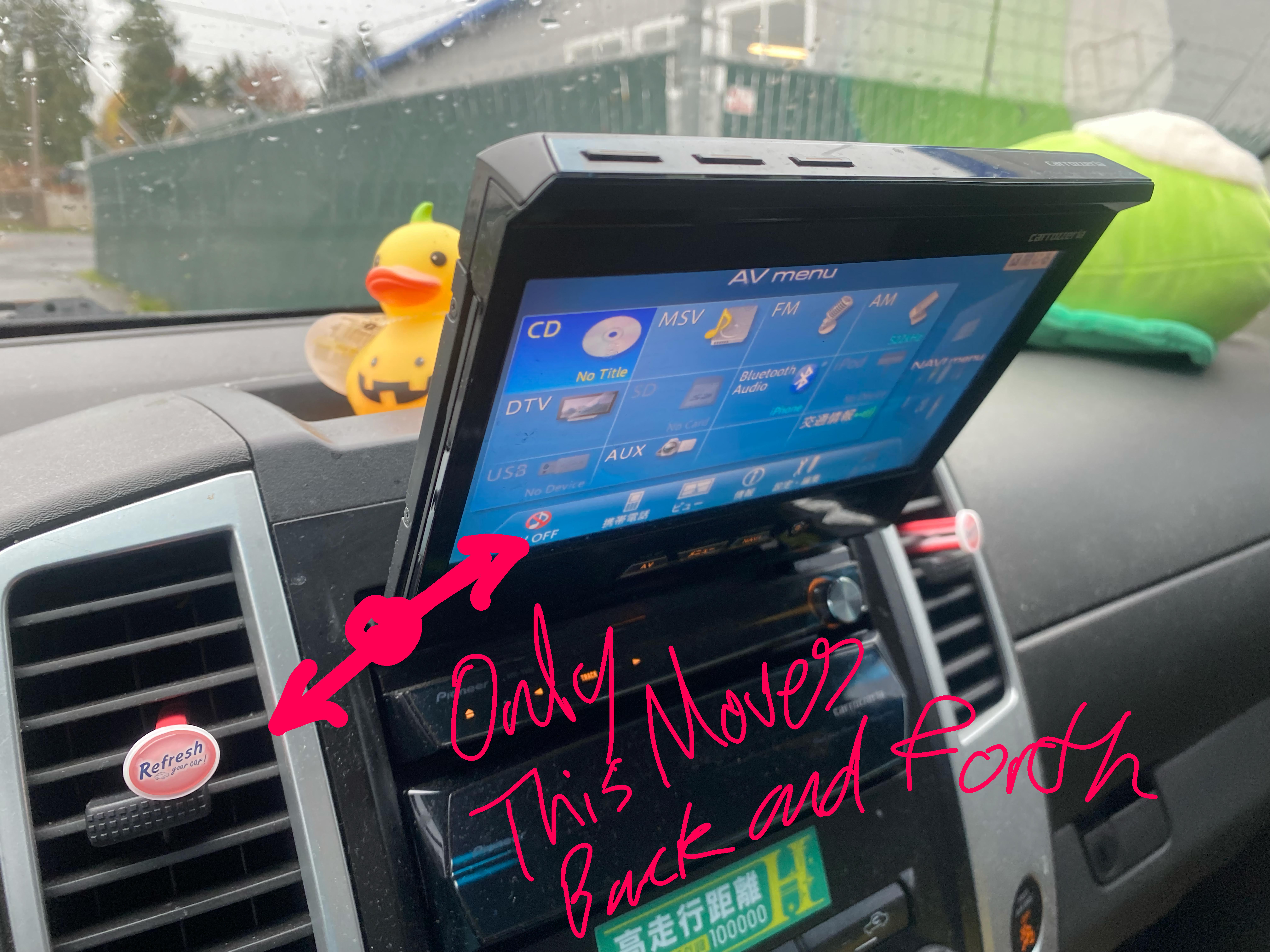 Pioneer Carrozzeria AVIC-VH09 Screen not retracting : r/CarAV