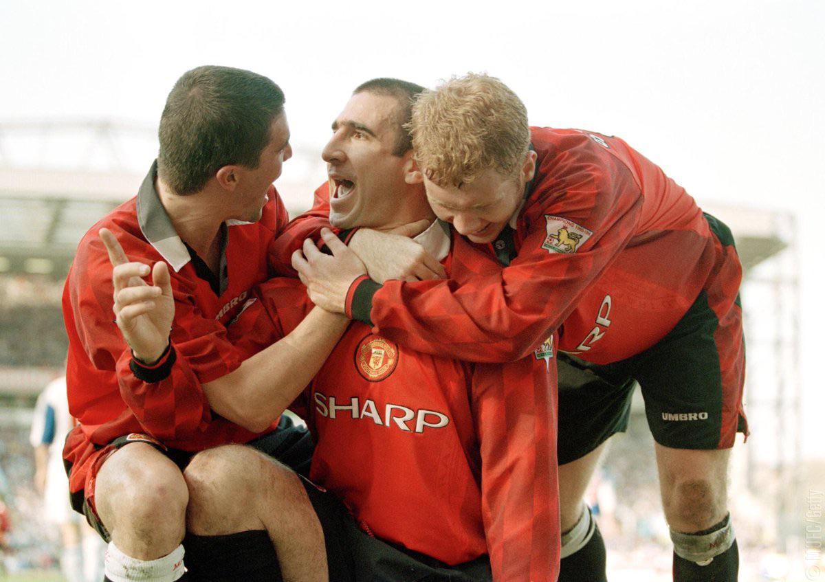 キーン、カントナ、スコールズがマンチェスター・ユナイテッドのゴール