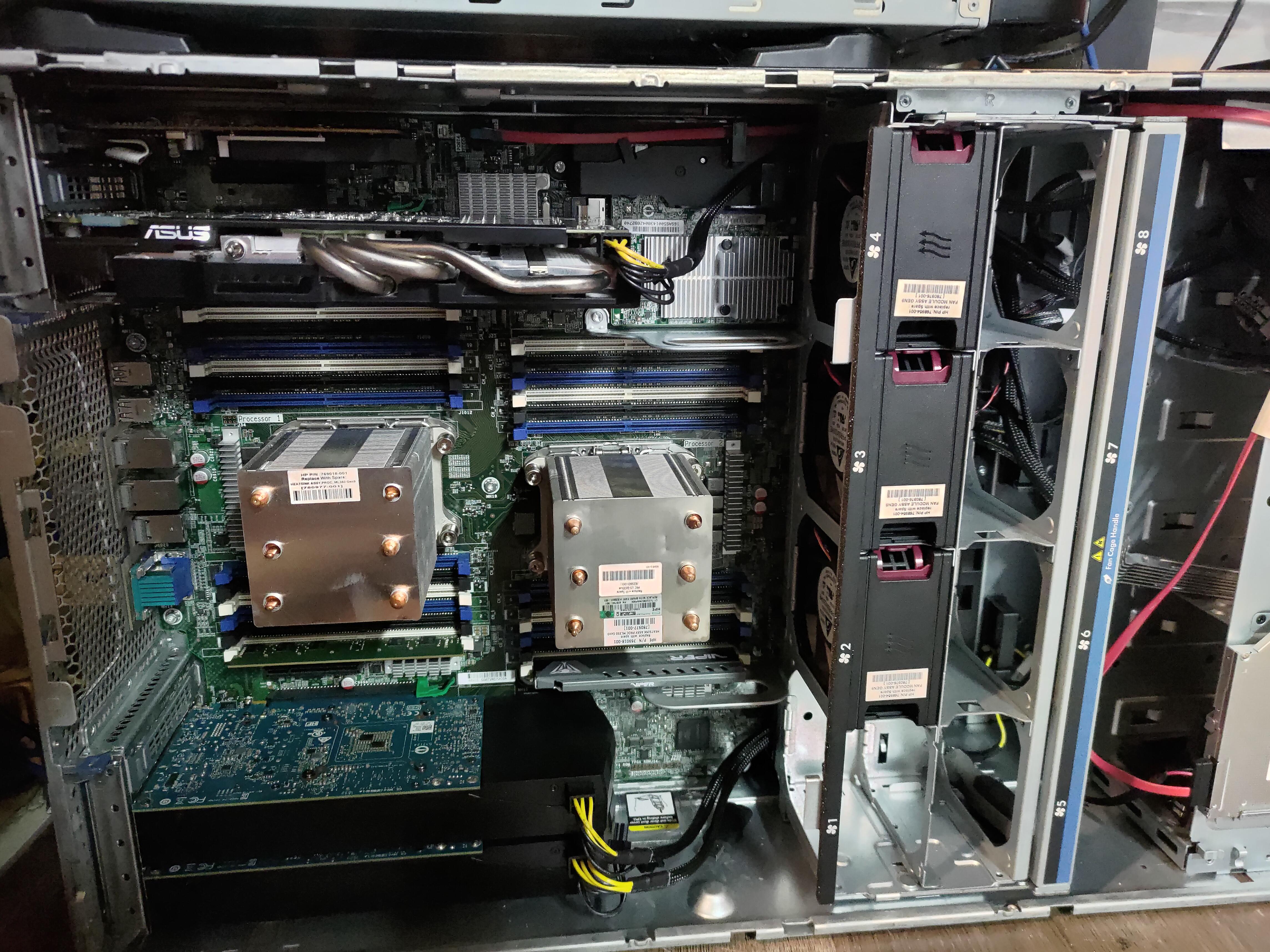 ちょっと前に初めての「ガチサーバー」（HPE ml350 g9）を手に入れて