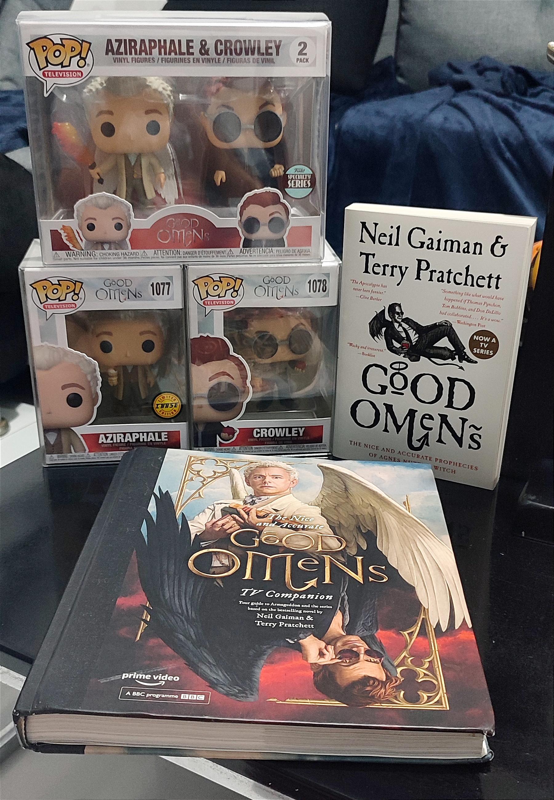 Lucky finds: Good Omens Funko Pop & TV Companion!! : r/goodomens