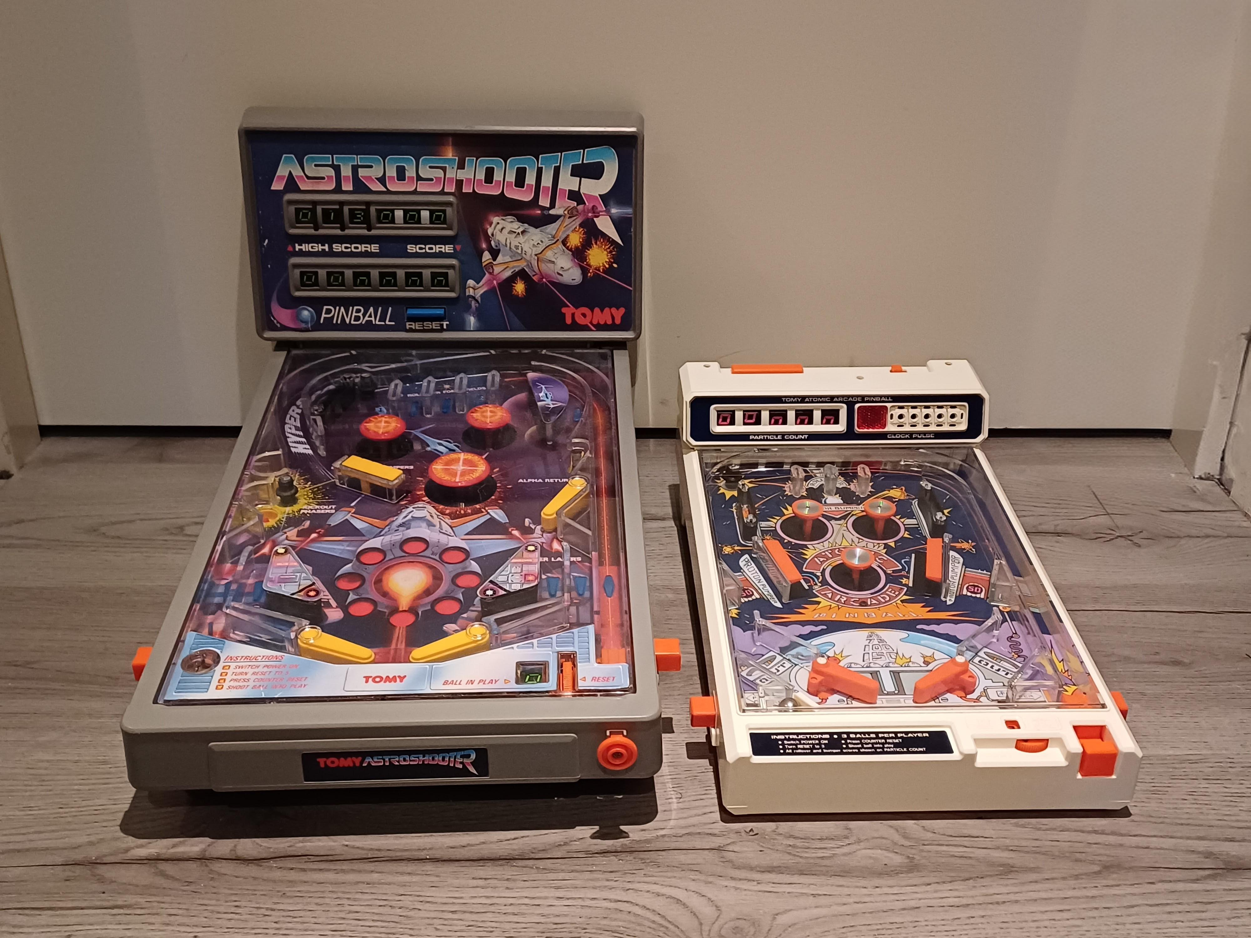 TomyのAstro Shooterは、Atomic Pinballよりずっと大きいよ。 : r/pinball