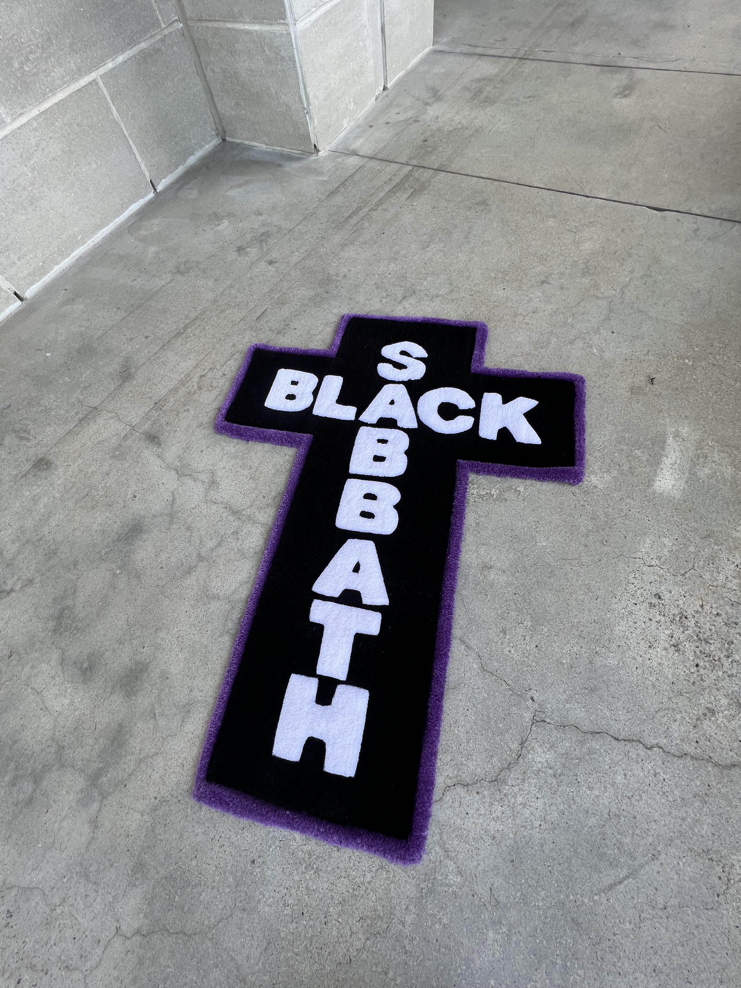 made a black sabbath rug for my friend : r/blacksabbath