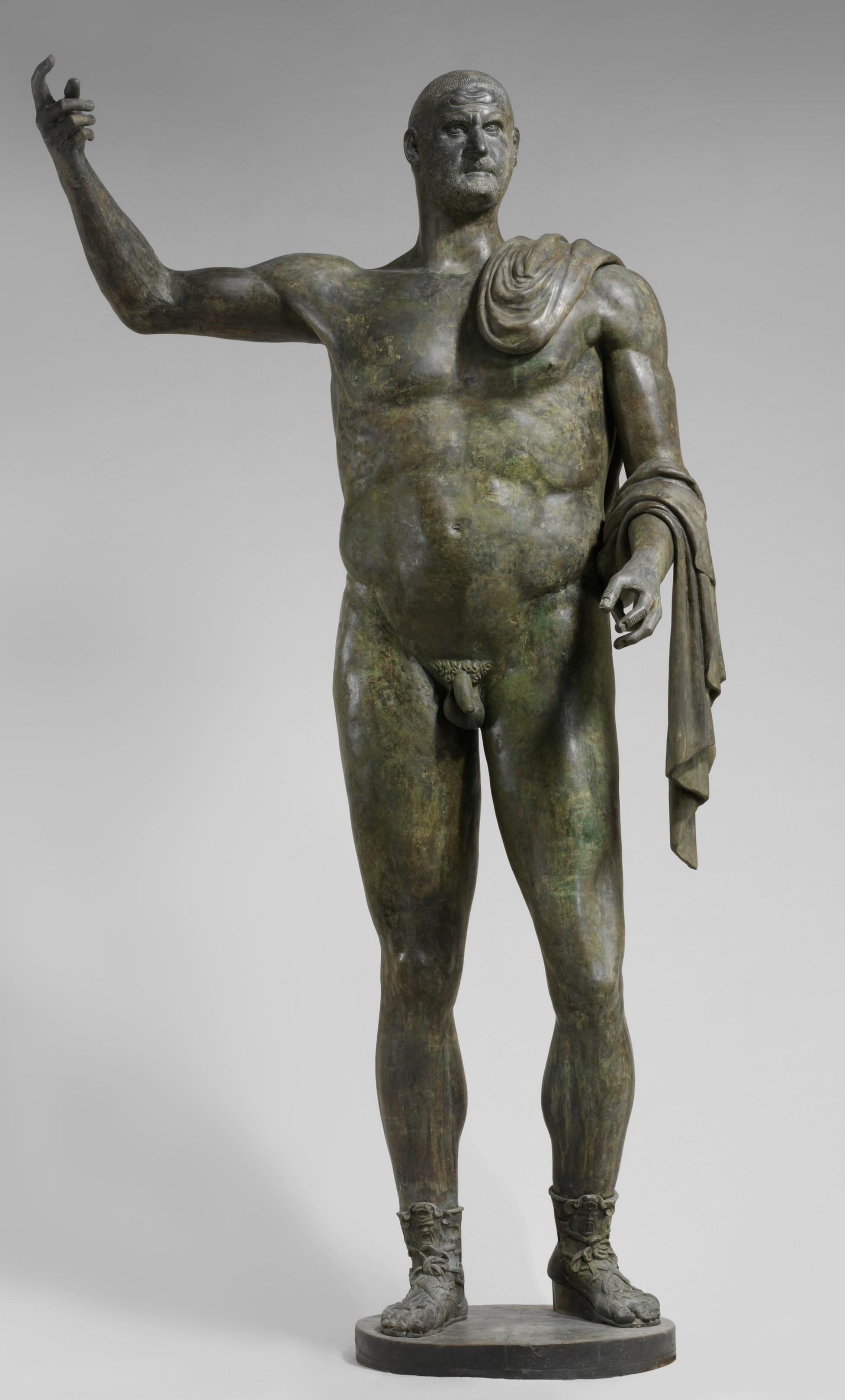 珍しい、トレボニアヌス・ガッルス帝（251-253年）を描いた、完全な青