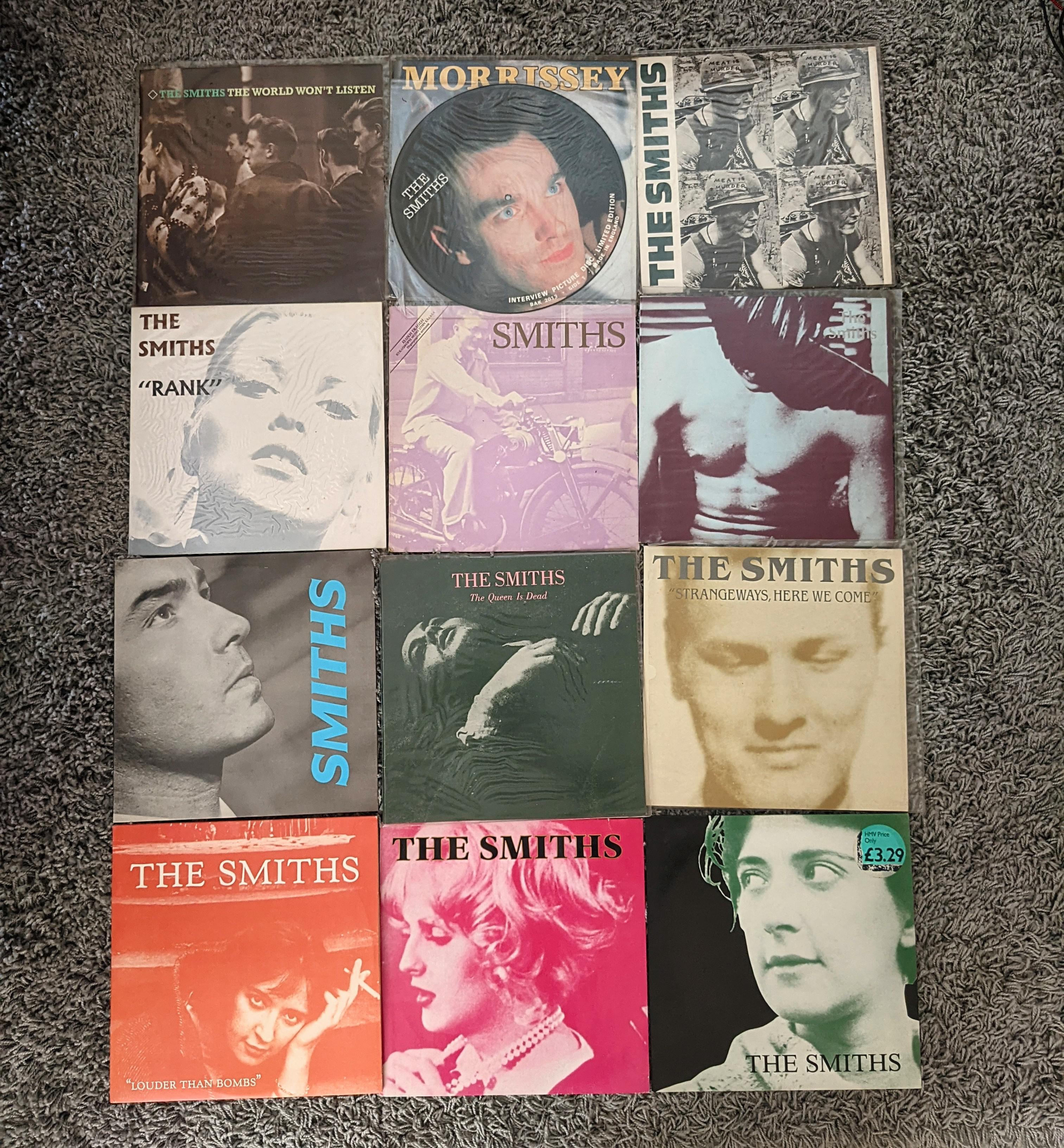 今週初めに、お父さんのThe Smithsのオリジナルレコードコレクションを