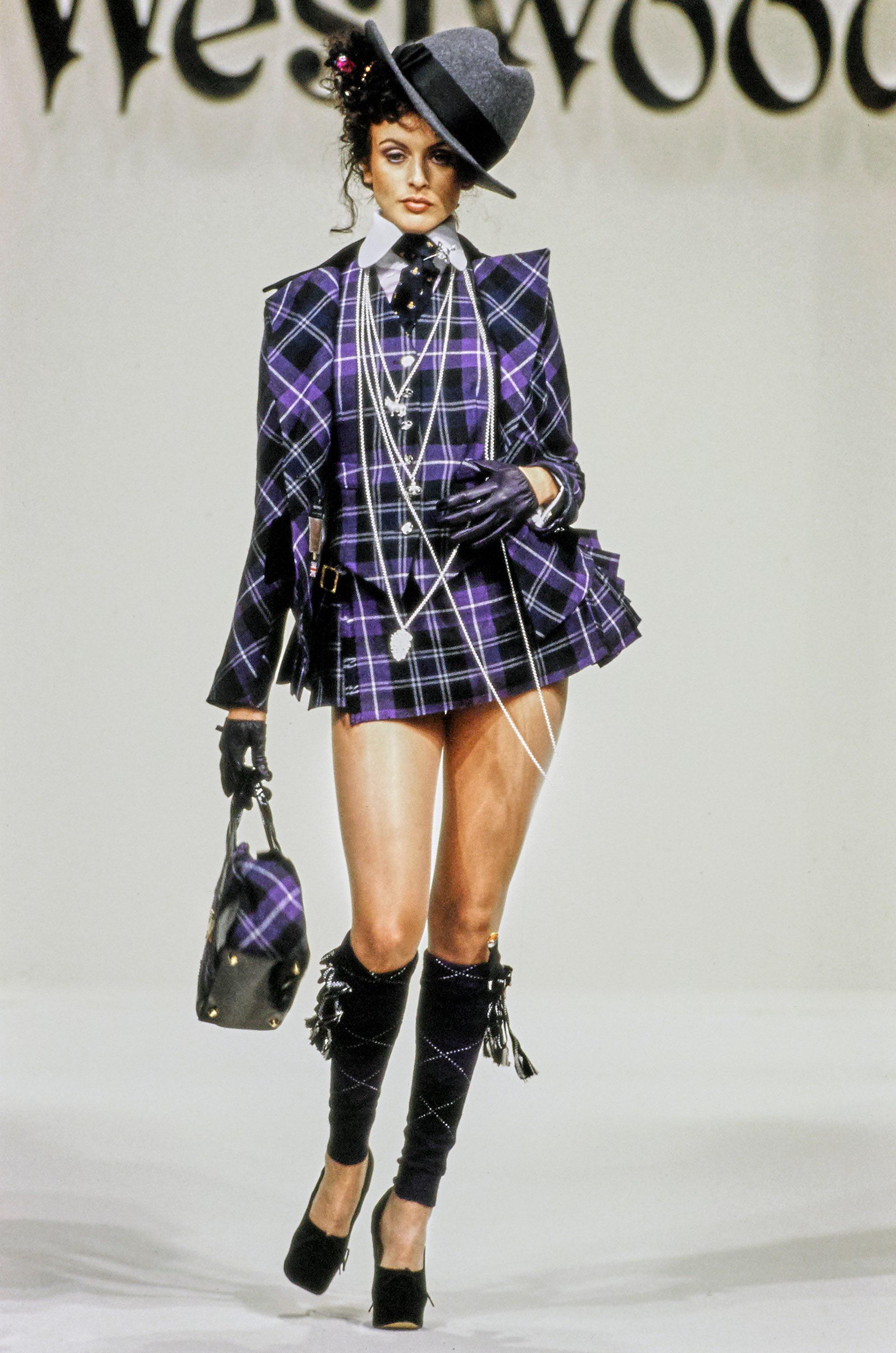Vivienne Westwood aw94 'On Liberty' collection ensemble made from