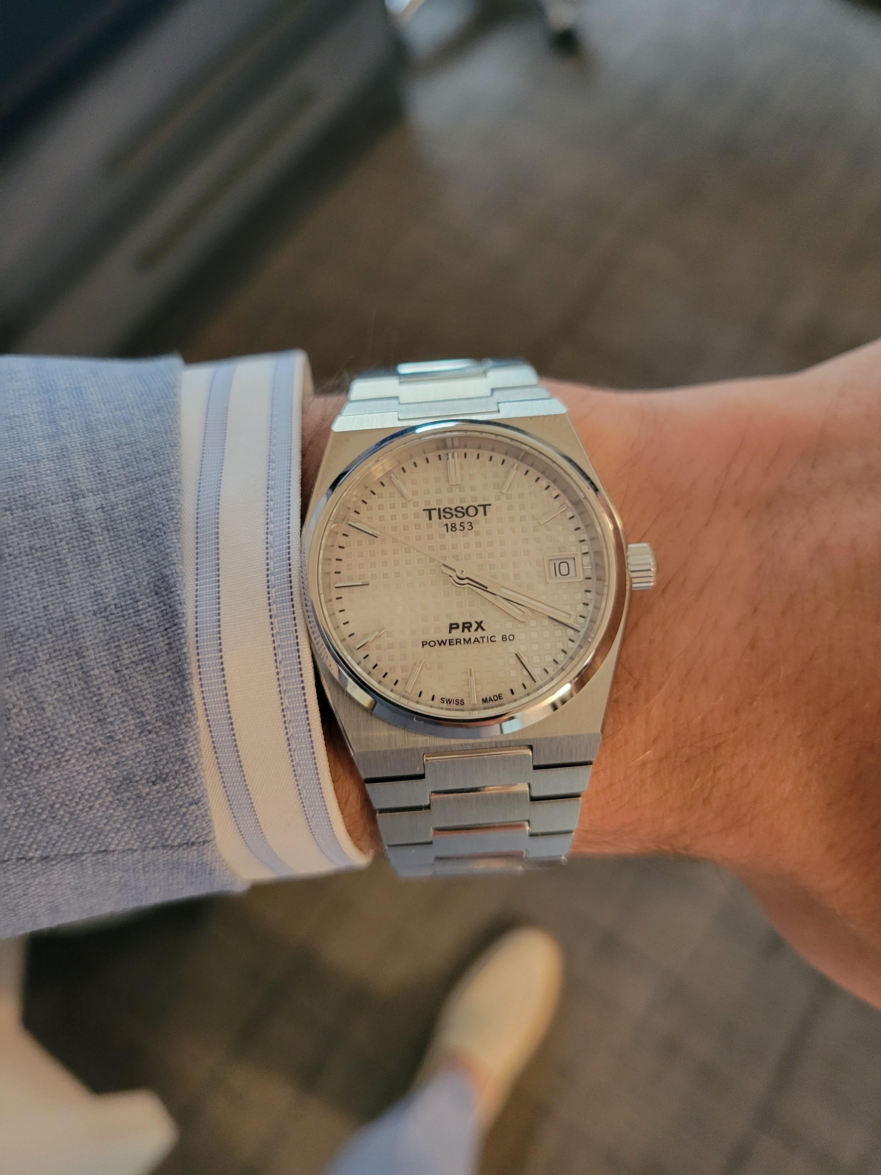 Tissot PRX 35mm MOP] すごい結婚式用時計！ : r/Watches