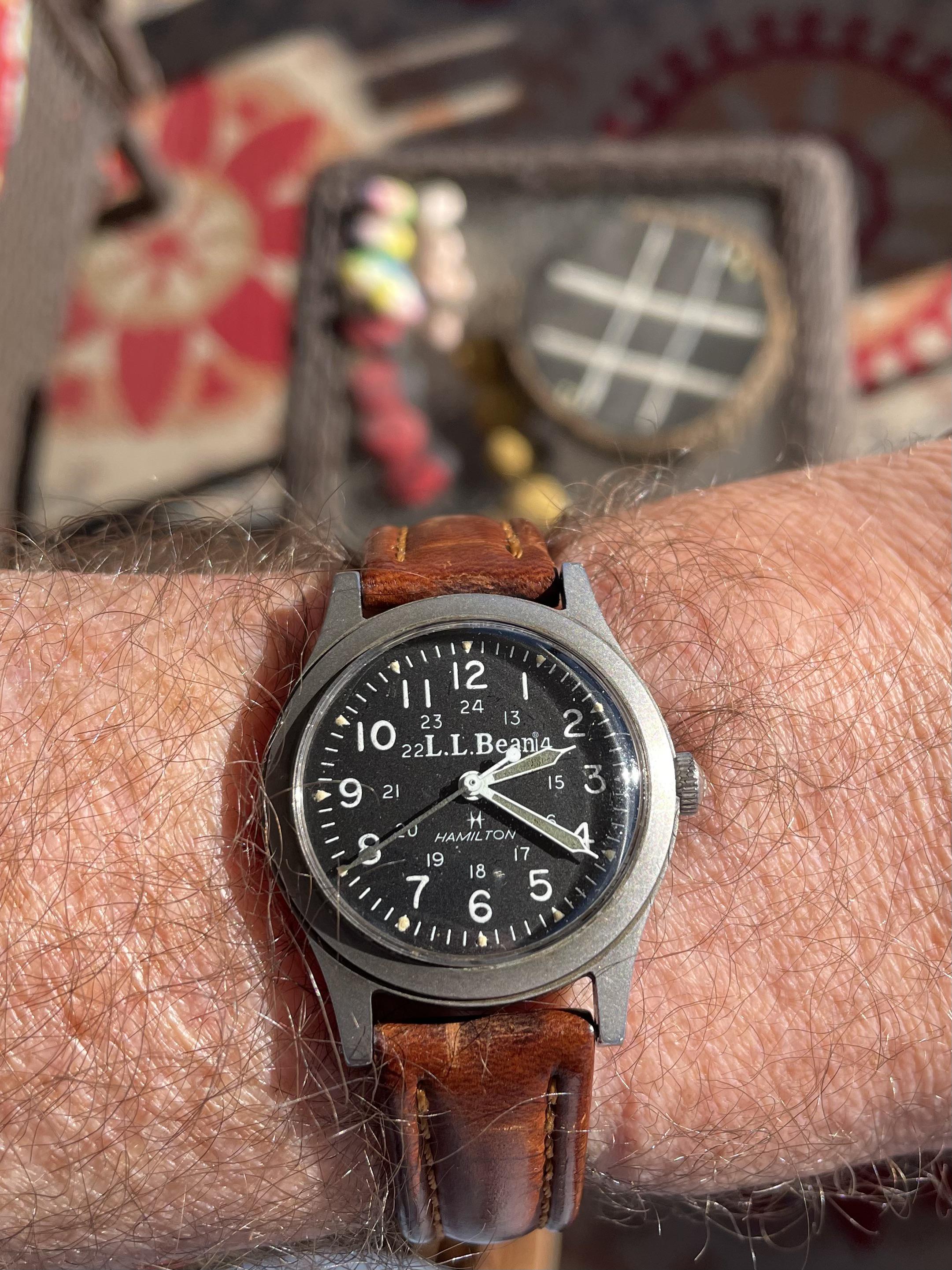 Hamilton 9219 LL Bean Khaki Field Watch : r/HamiltonWatches