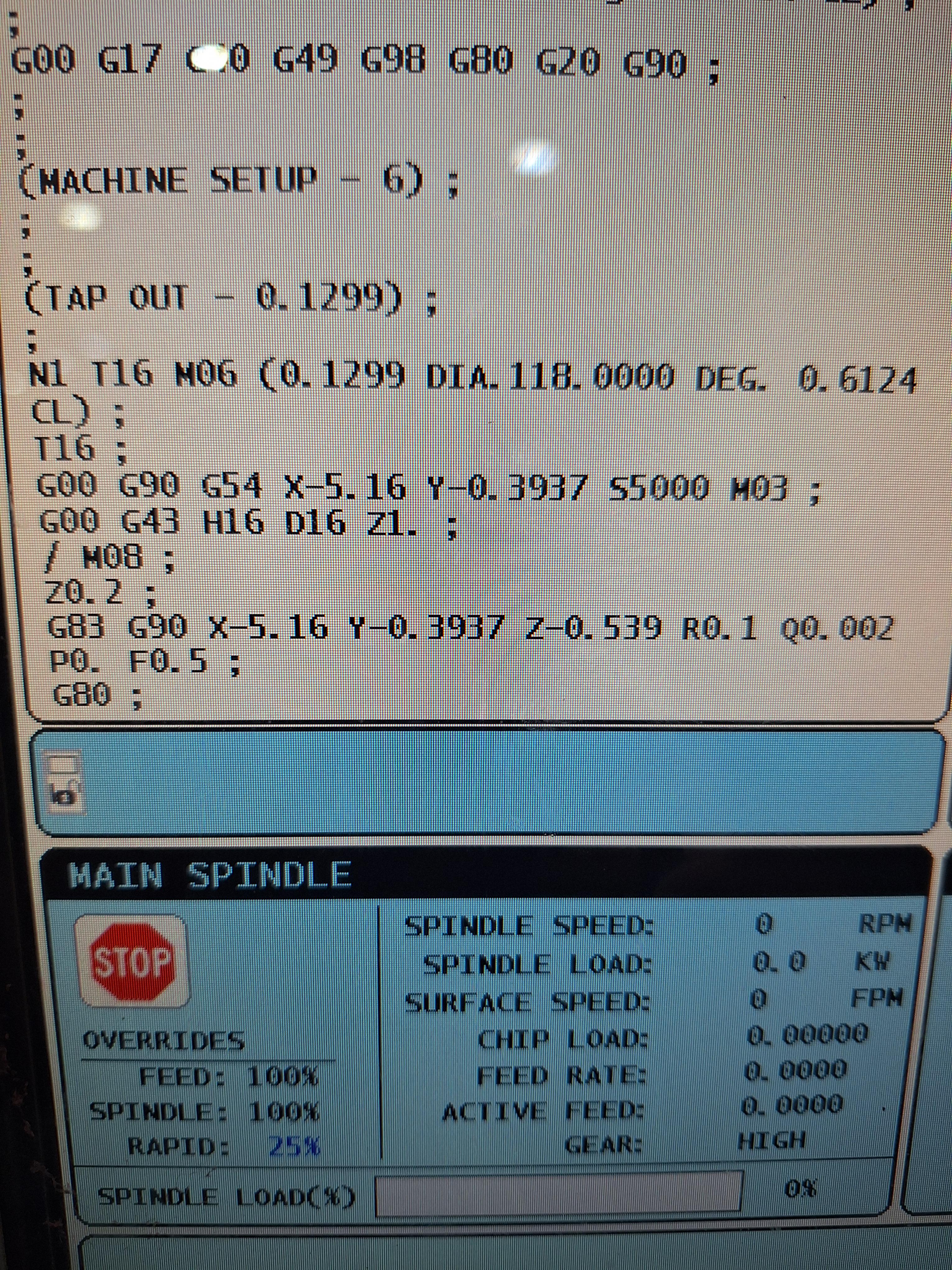 Program is stopping above Z offset : r/Machinists