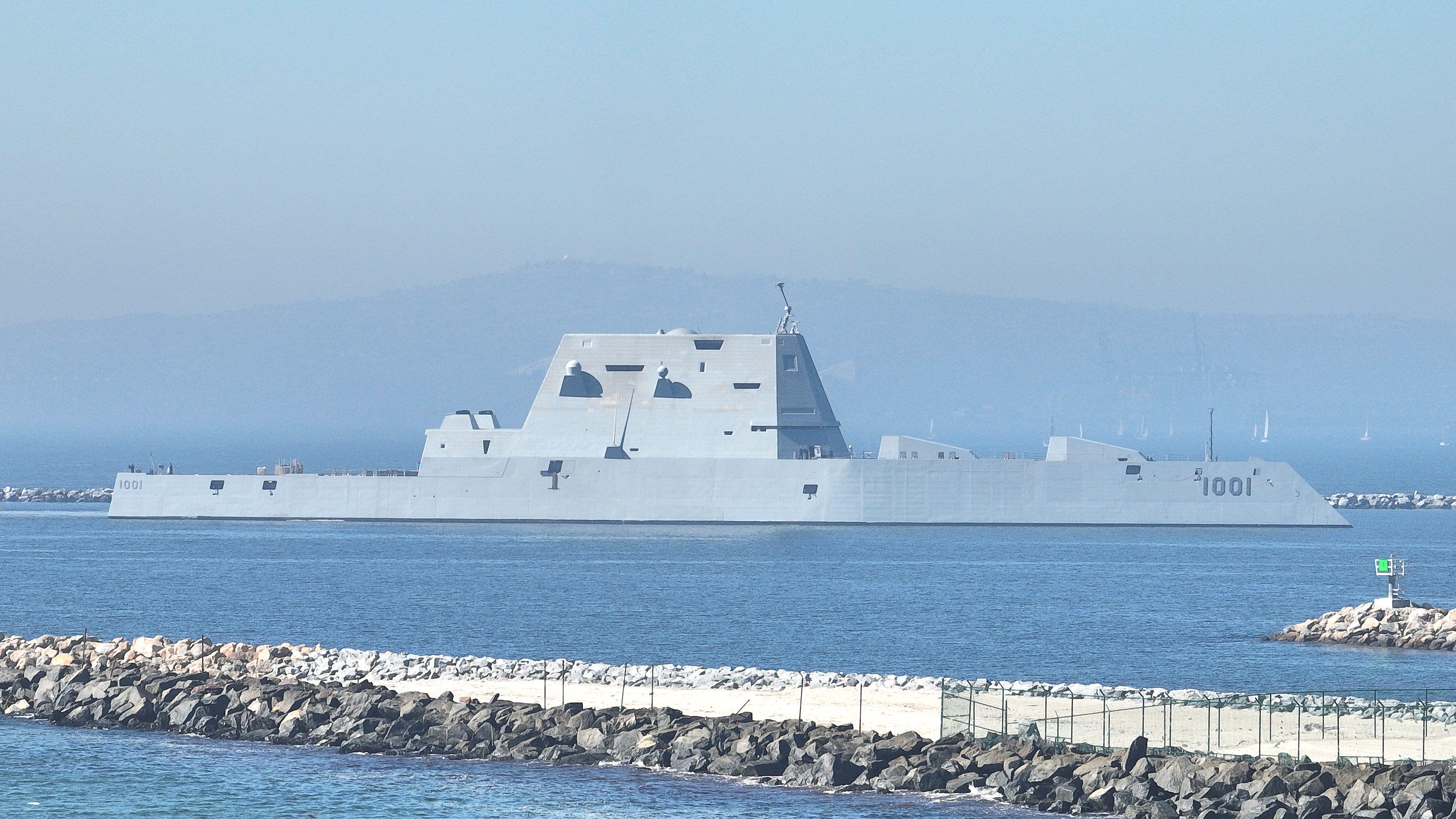 USS Michael Monsoor (DDG 1001) at Seal Beach, California. Oct 28