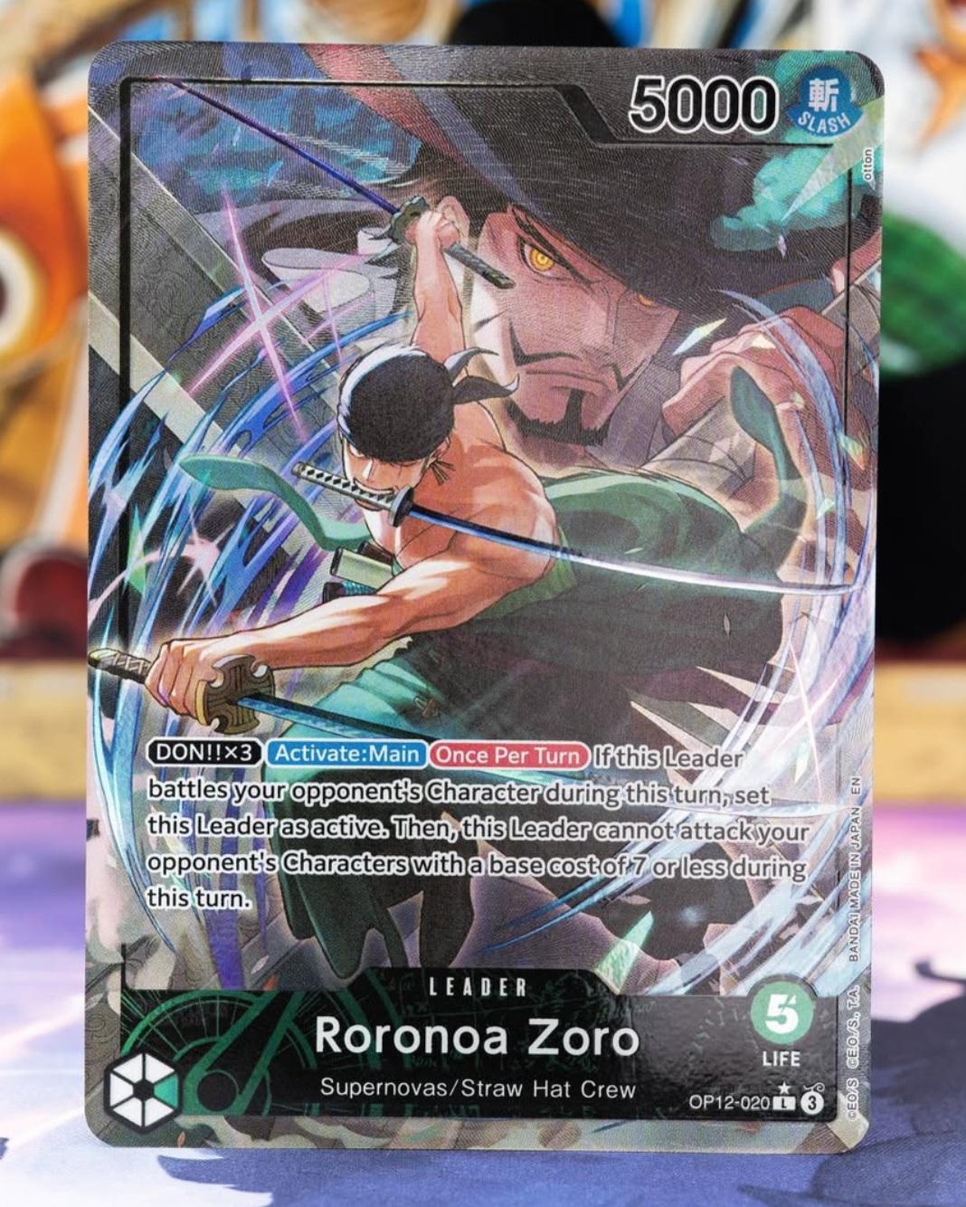 English Alternate Art Leader Roronoa Zoro from OP12 Legacy of the