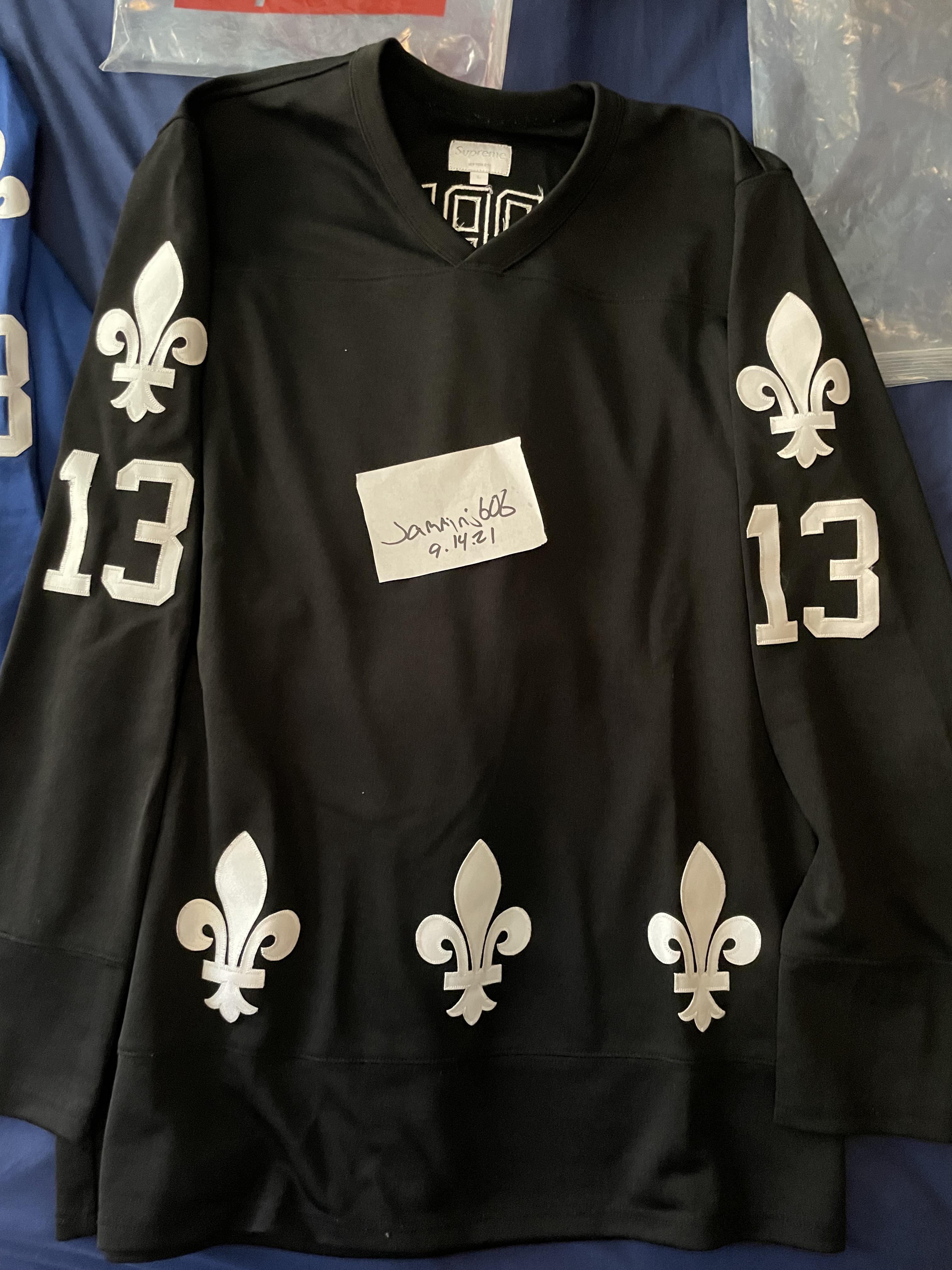 FS supreme Fleur de Lis Hockey jerseys. Black and blue size large