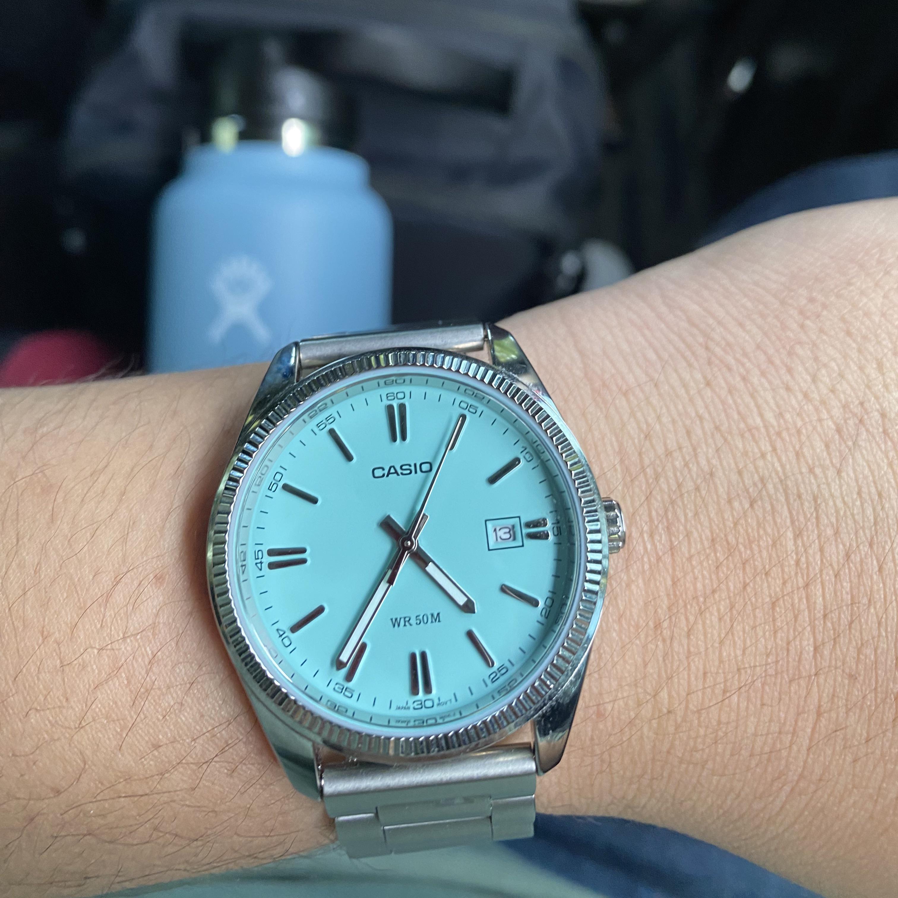 Casio] ティファニーブルー (MTP-1302PD-2A2V) : r/Watches